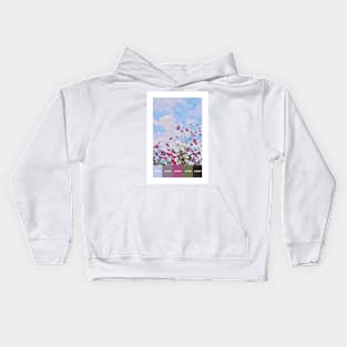 Wildflower Power Color Palette [Rectangles] Kids Hoodie